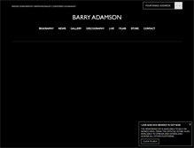 Tablet Screenshot of barryadamson.com